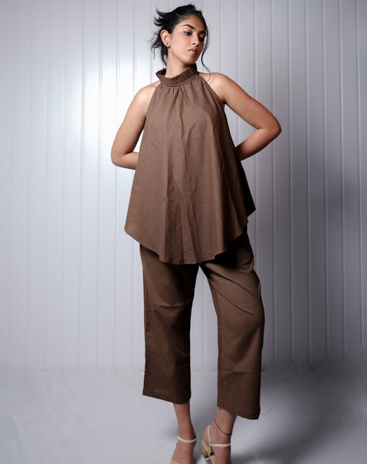 MOCHA DRAPE CO-ORD SET