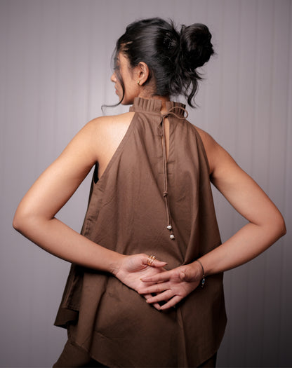 MOCHA DRAPE CO-ORD SET